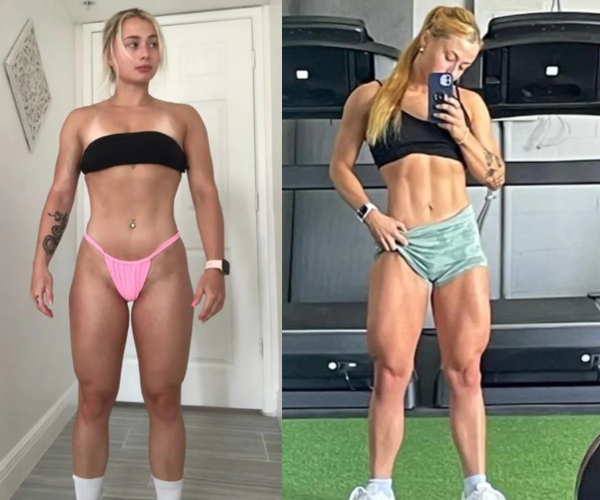 Female client transformations, before and after 1