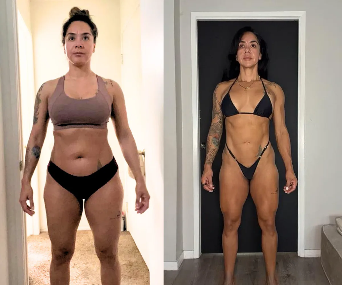 Female client transformations, before and after 9