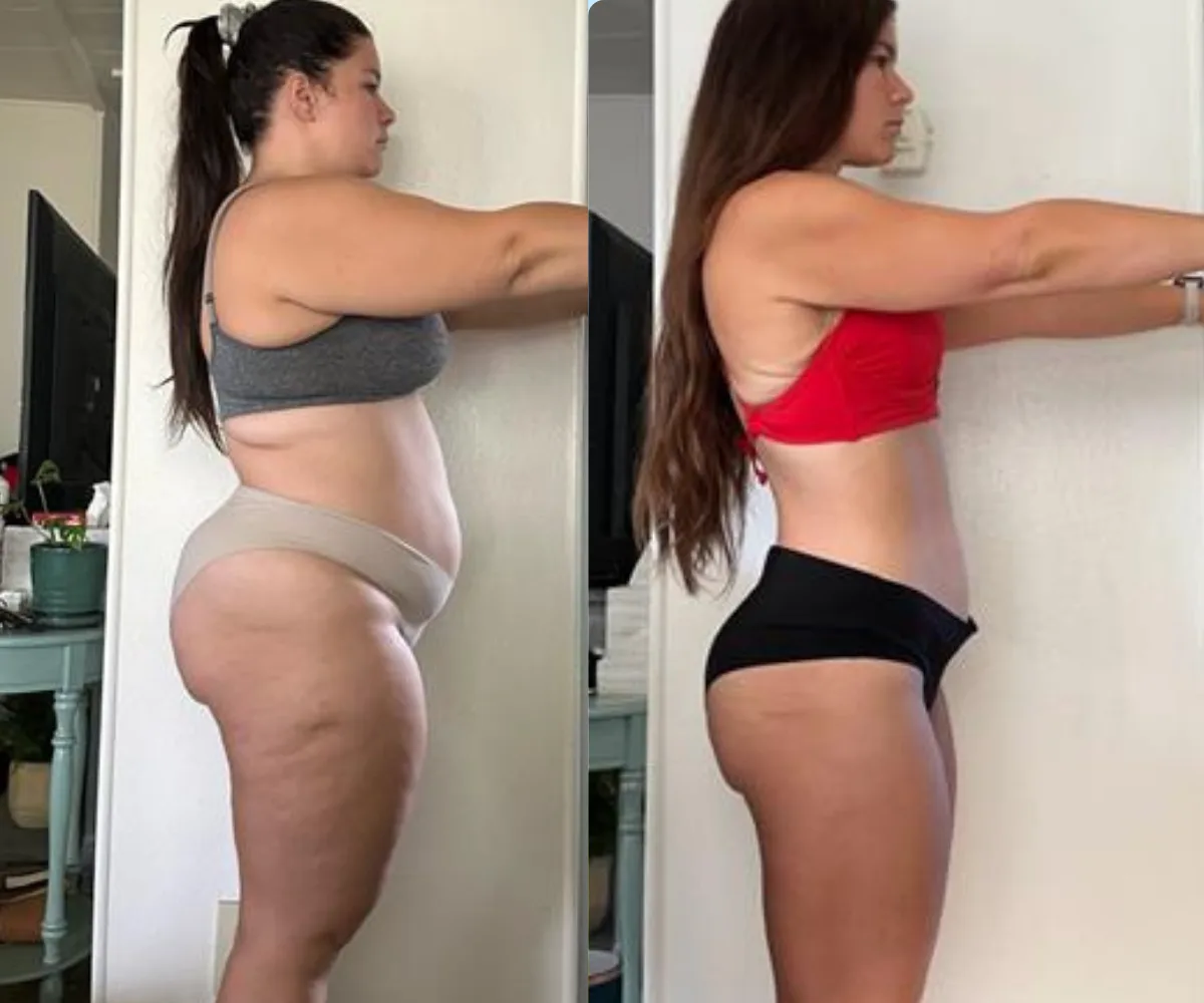 Female client transformations, before and after 4